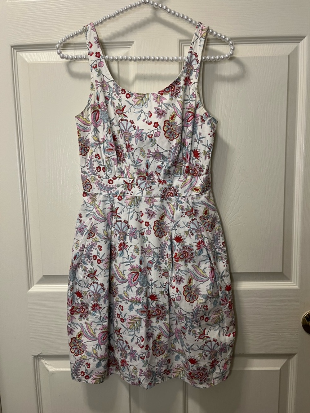 Jack Wills Shipstone Paisley Sleeveless A-Line or Skater Style Dress. Size 4